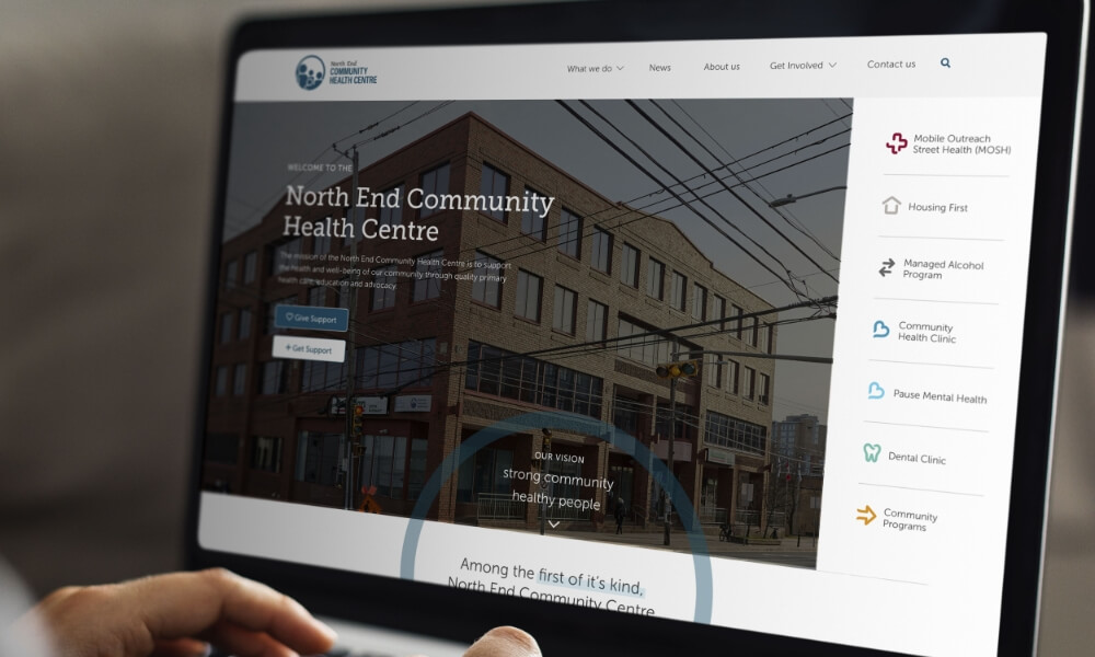 Community healthcare branding and website redesign