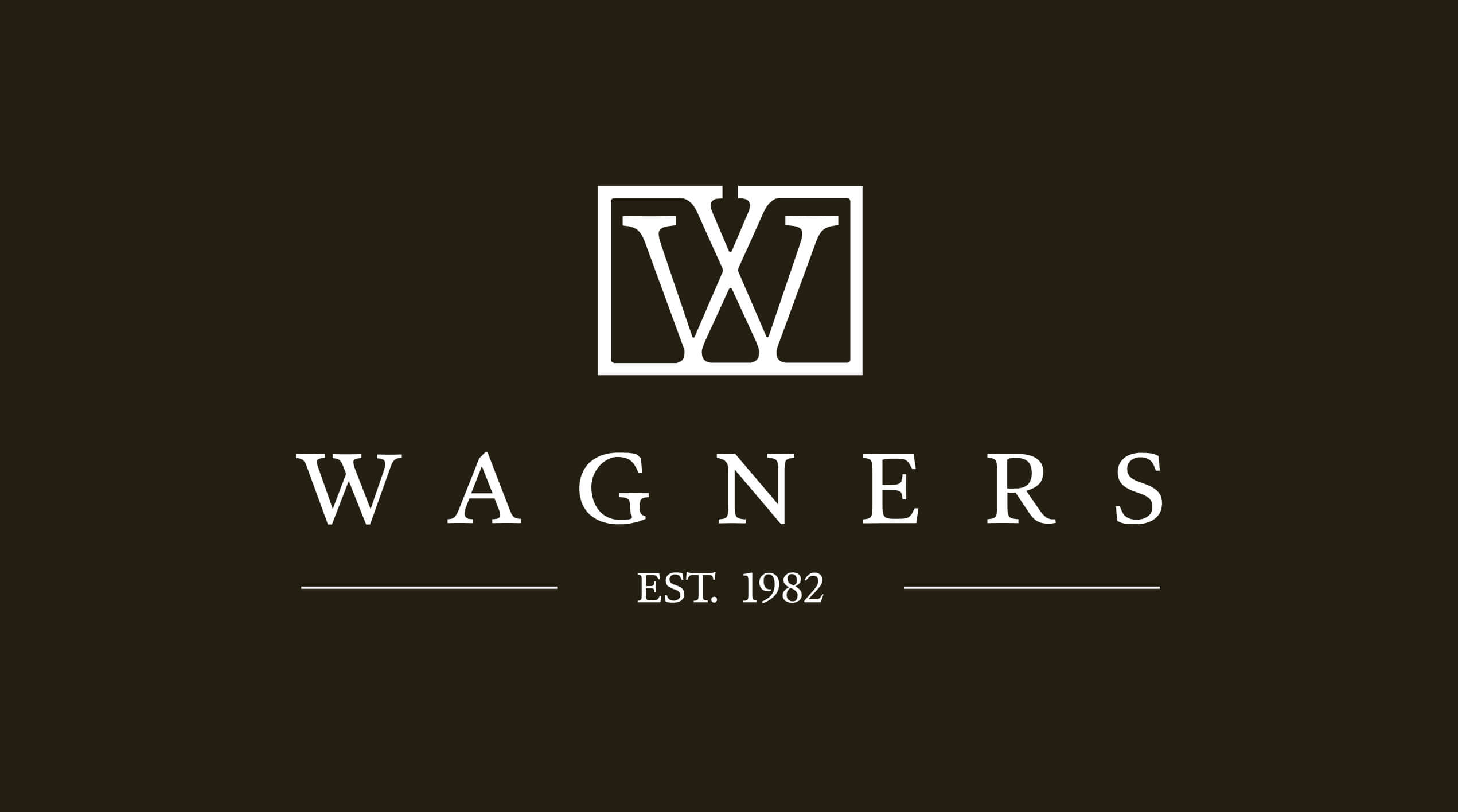 Monogram minimalist logo design in white