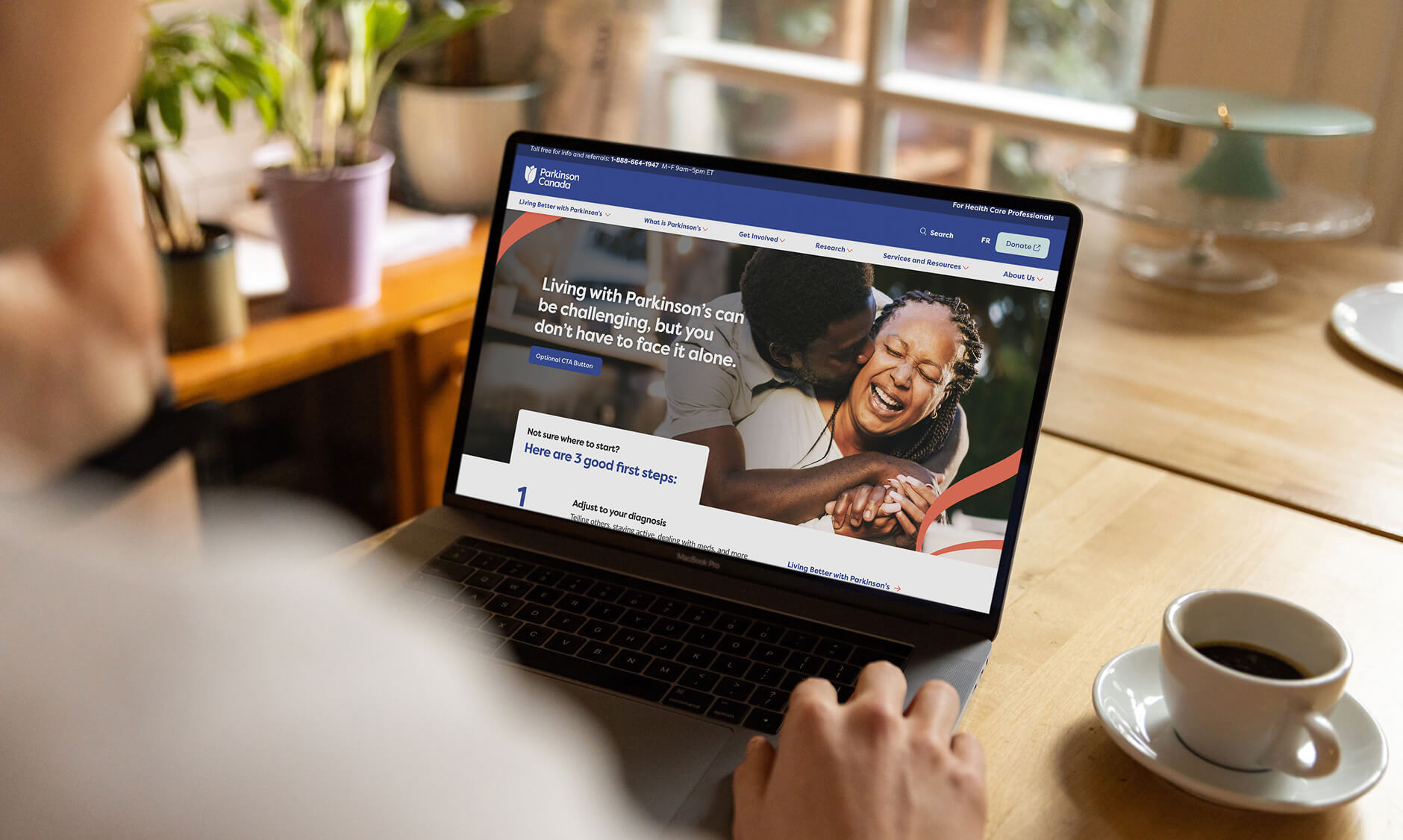 Parkinson Canada website and Care Finder