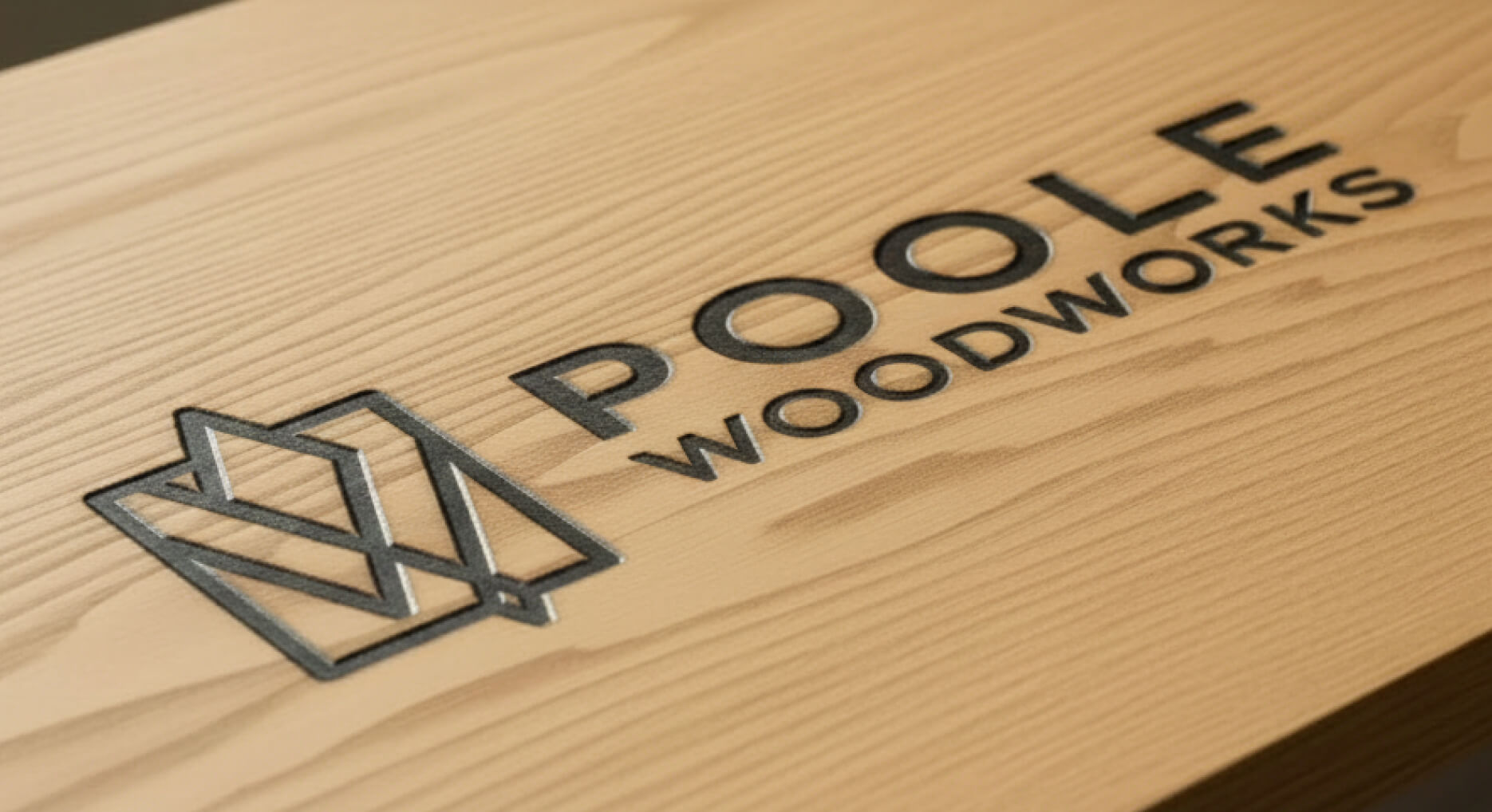 Poole woodworks burned into wood